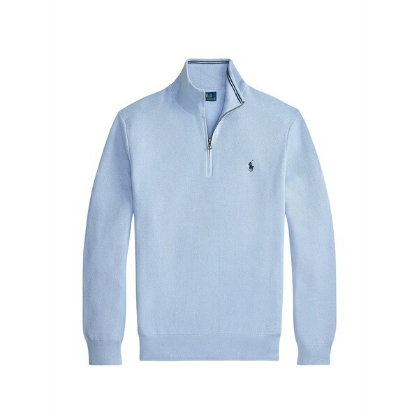 ラルフローレン メンズ 編み物\u0026プルオーバー アウター Half-zip sweater Blue
