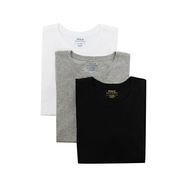 ラルフローレン メンズ ティーシャツ トップス Logo-embroidered t-shirt (3-pack) Black