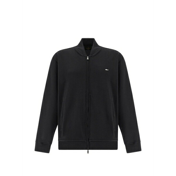 ポールアンドシャーク メンズ パーカー・スウェットシャツ アウター Zip-up fleece sweatshirt Black