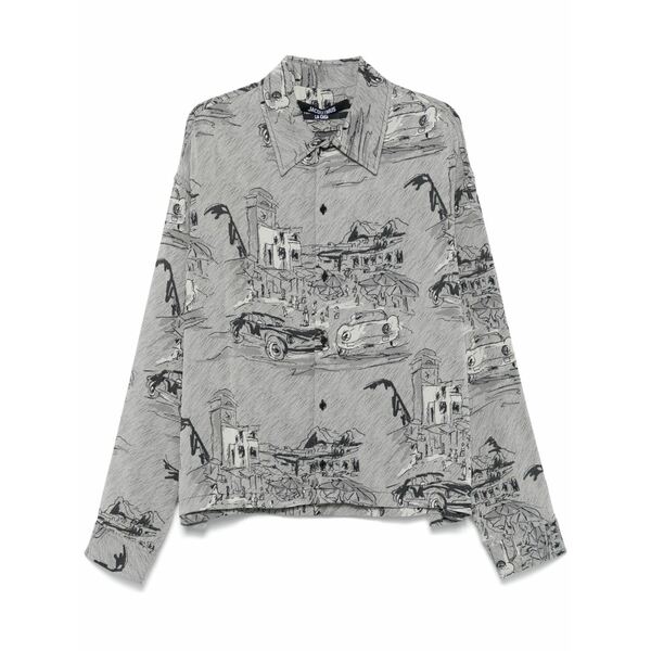 ジャクエムス メンズ プルオーバー トップス La chemise corto shirt Grey