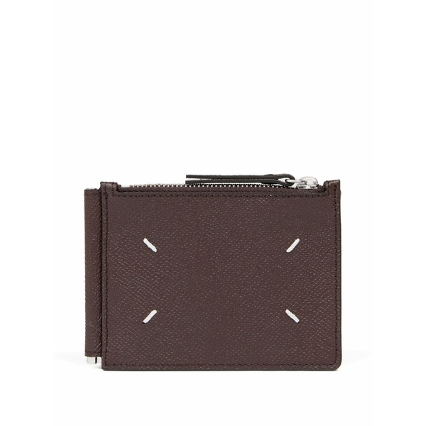 マルタンマルジェラ メンズ 銭入れ 添え物 Leather wallet Brown