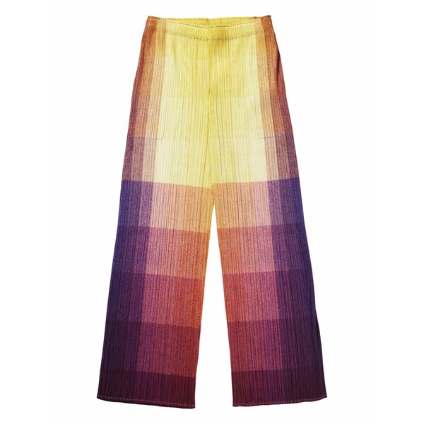 プリーツ プリーズ イッセイ ミヤケ レディース カジュアルパンツ ボトムス Photon trousers Yellow|asty