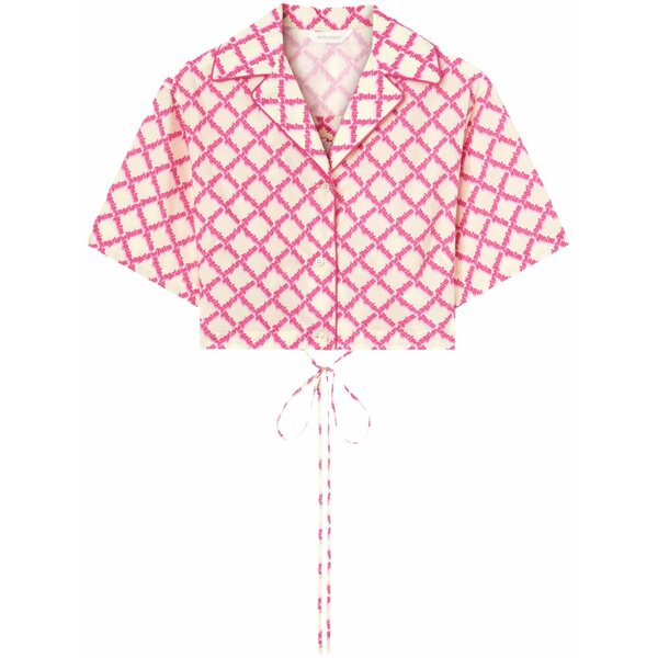 パーム・エンジェルス レディース プルオーバー トップス Logo crisscrossed shirt Pink
