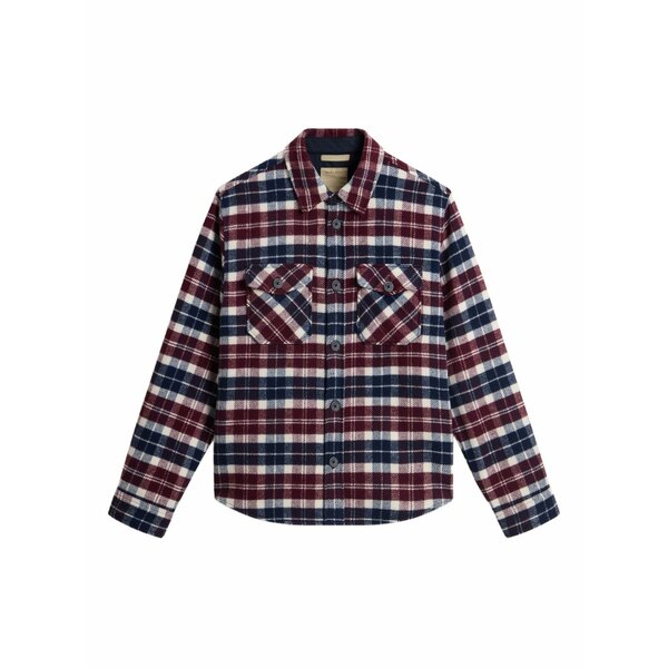 羊毛 一財産 メンズ 上衣＆上衣 アウター Ranger check pocket overshirt Blue