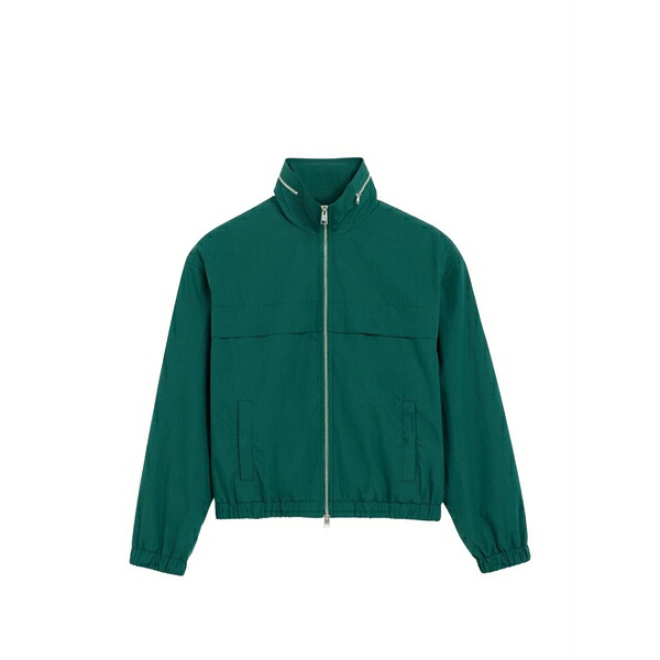 意中の女 メンズ 上衣＆上衣 アウター Cotton and nylon canvas windbreaker Green