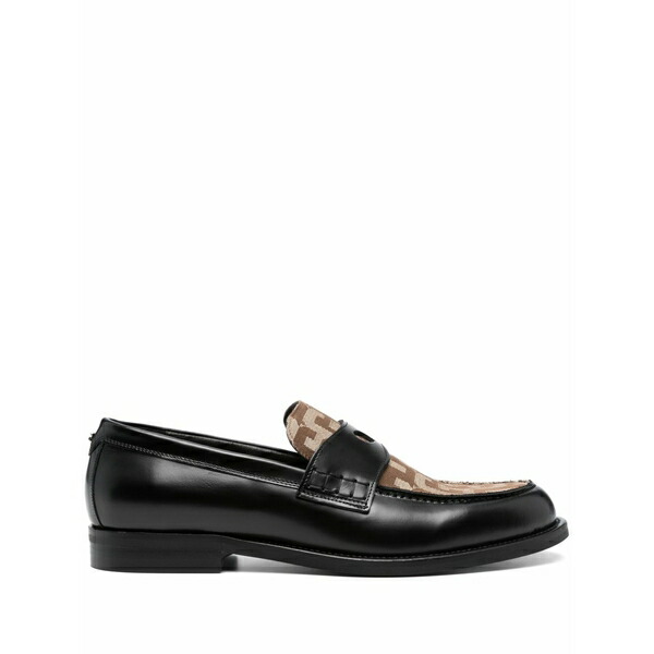 ジーシーディーエス メンズ スリッポン・ローファー シューズ Wirdo monogram-pattern loafers  Black