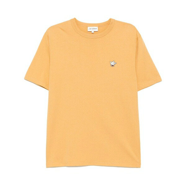 住み家 稲荷 メンズ ティーシャツ トップス Barista fox-patch t-shirt Yellow