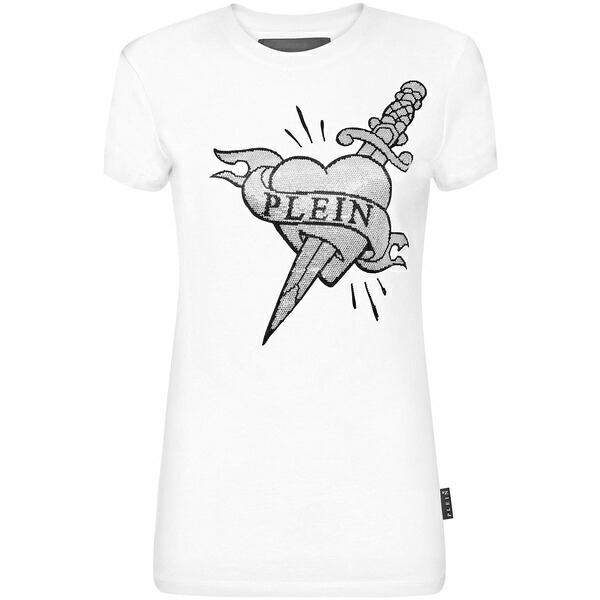 フィリップ飾り気の無い レディース プルオーバー トップス Sexy pure t-shirt White
