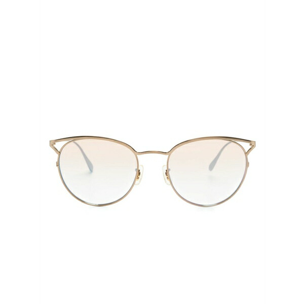 オリバーピープルズ メンズ サングラス・アイウェア 付属物 Cat-eye titanium sunglasses Gold