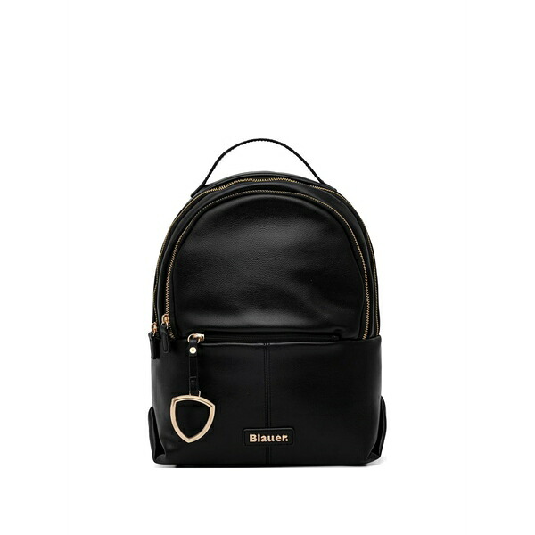 ブラウアー レディース うしろ側容器に並べる・背嚢 御徒面子 Logo-plaque zip-fastening backpack Black