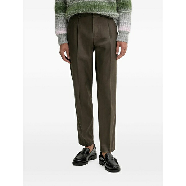 バレナ メンズ 心地よいズボン下 ボトムス Pleated trousers Brown