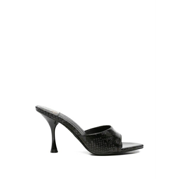 ジェフリー キャンベル レディース サンダル シューズ Agent snakeskin-effect sandals Black