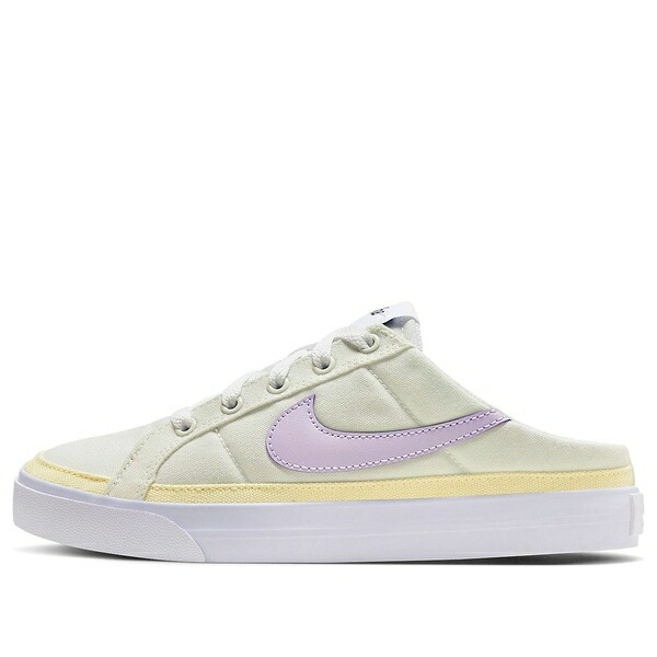 Nike ナイキ レディース スニーカー  【(WMNS) Nike Court Legacy Mule \u0027Light Yellow Purple\u0027 HJ3494-151】  大きさ US_7(24.0糎)