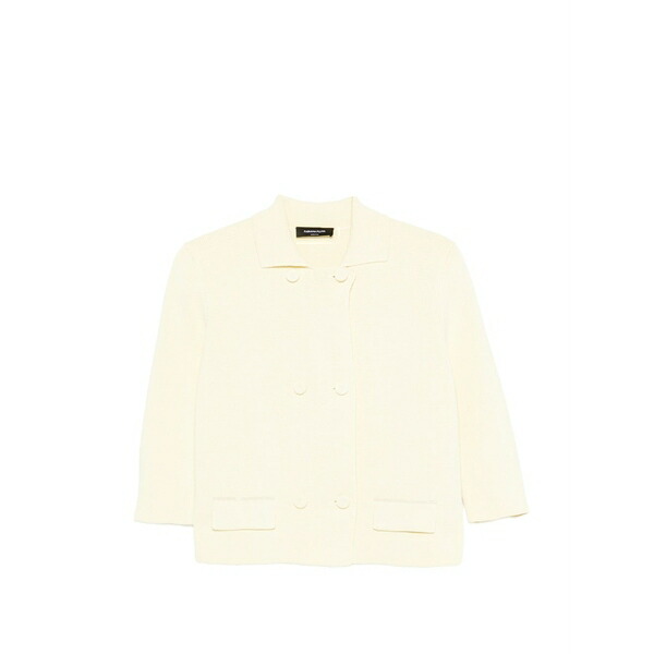 ファビアナ フィリッピ レディース 上衣＆上衣 アウター Double-breasted jacket Neutrals レディースファッション-コート・ジャケット