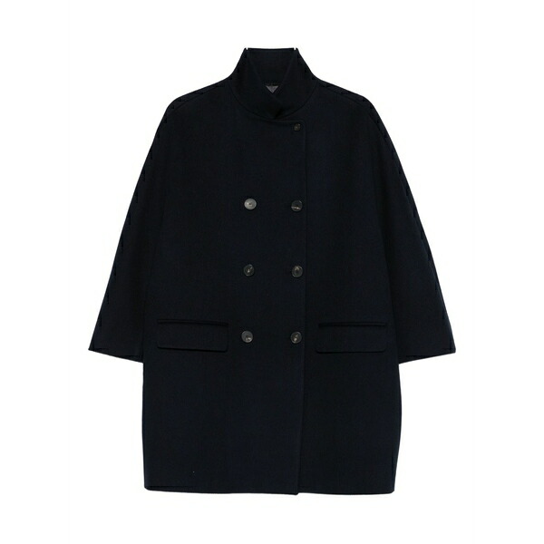 アルベルト ビアーニ レディース 厚地の外套 アウター Double-breasted coat Blue