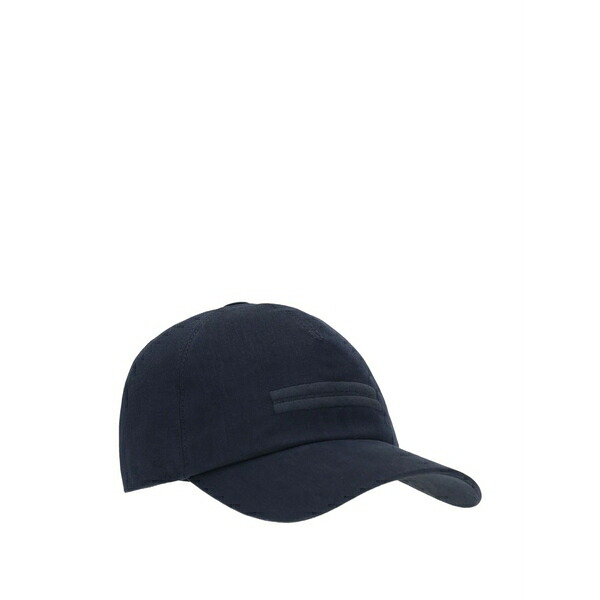 ゼニア メンズ 帽子 アクセサリー Oasi lino baseball cap Blue｜asty