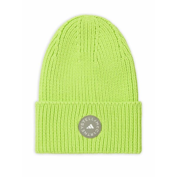 アディダス レディース かぶり笠 付属品 Logo-patch beanie hat Yellow
