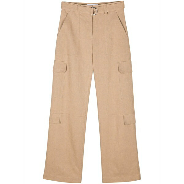 エムエスジイエム レディース 心地好いズボン下 ボトムス Tapered cargo trousers Neutrals