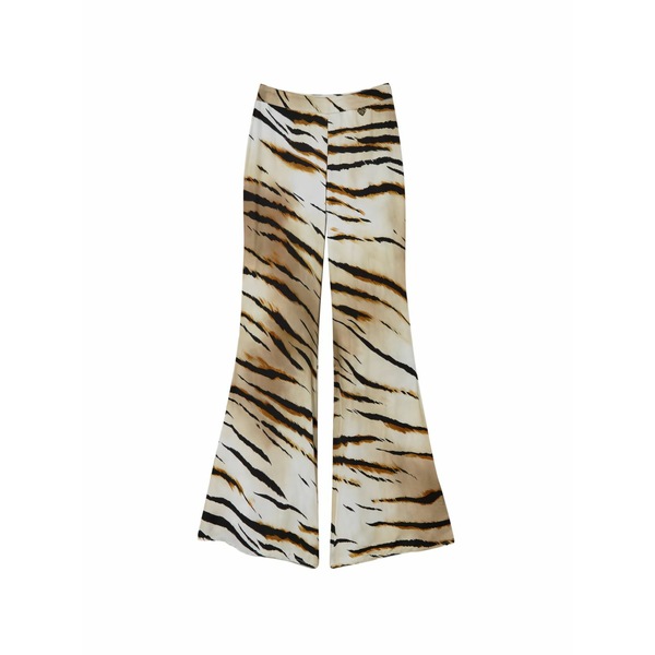 ツイン仕掛ける レディース 心地好いズボン下 ボトムス Animal-print twill trousers Neutrals