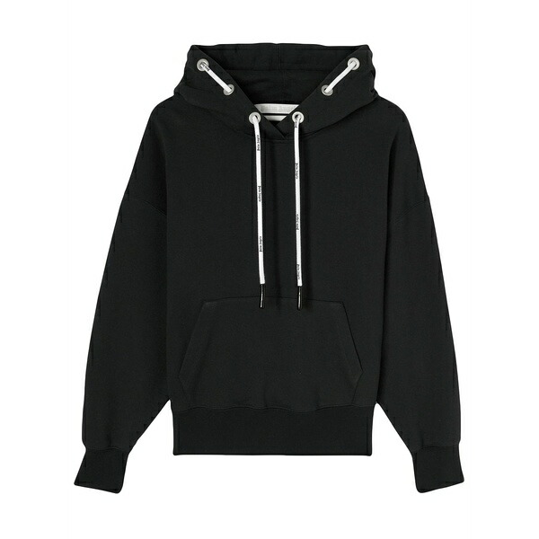 パーム・エンジェルス レディース パーカー・スウェットシャツ アウター Cord drawstring hoodie Black