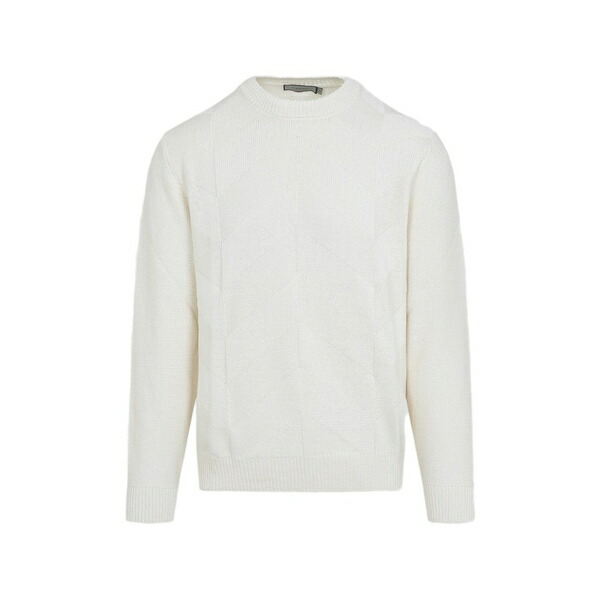 カナーリ メンズ 編み物\u0026プルオーバー アウター Geometric knitted jumper Neutrals