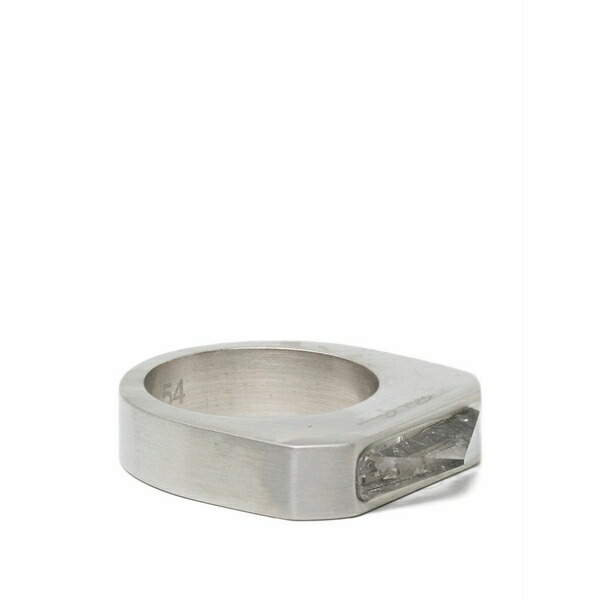 リックオウエンス メンズ 輪っか 付属物 Hollywood pyramid ring Silver