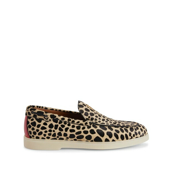 ジュゼッペザノッティ メンズ スリッポン・ローファー シューズ The maui leopard-print loafers Neutrals｜asty