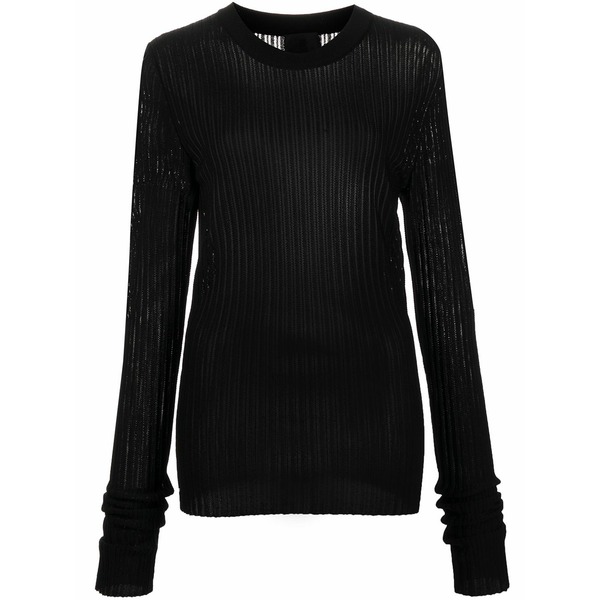 ジバンシー レディース 編み物\u0026スウェーター アウター Fine ribbed-knit jumper Black