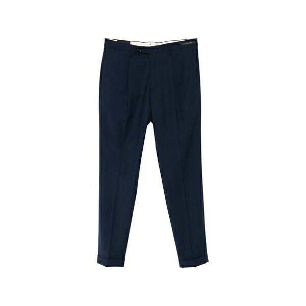 マイケル 電話を掛ける メンズ 心地好いズボン下 ボトムス Mc frederick pleated turn-up trousers Blue