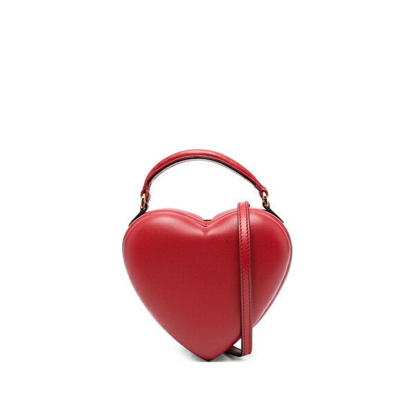 モスキーノ レディース トートバッグ バッグ Heart-shaped quilted tote bag Red