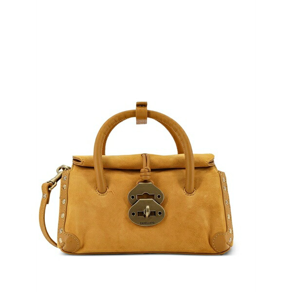 ザネラート レディース トートバッグ バッグ Dotta?? baby studded handle leather shoulder bag Neutrals