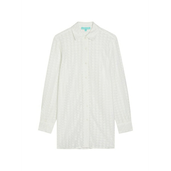 メリッサ オダバッシュ レディース シャツ トップス Daria crochet shirt White｜asty