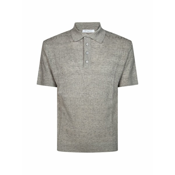 ダニエル フィエゾリ メンズ スポーツシャツ トップス Textured polo shirt Grey