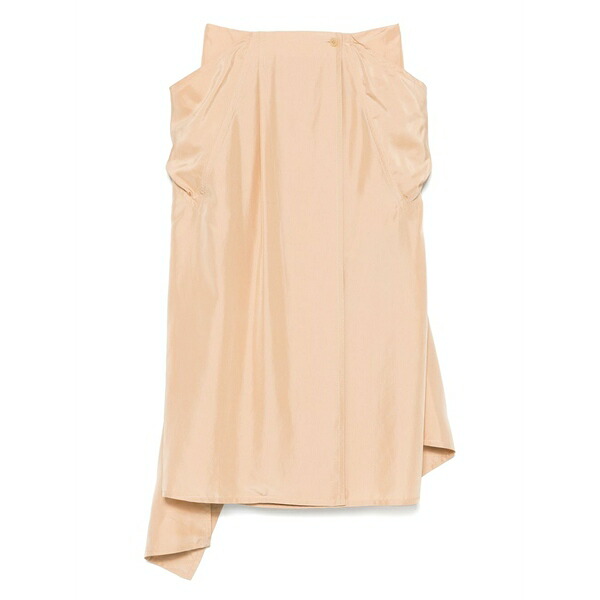 カルヴェン レディース スコート ボトムス Silk straight skirt Neutrals