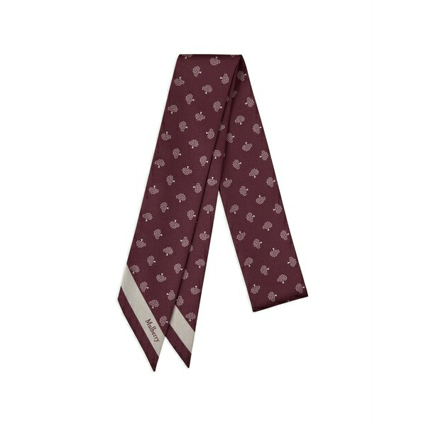 マル木ノ実 メンズ えり巻き・袈裟・えり巻き 付属物 Skinny tree-prints scarf Red