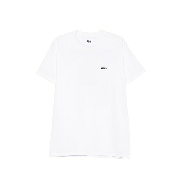 オベイ メンズ プルオーバー トップス Crewneck logo t-shirt White