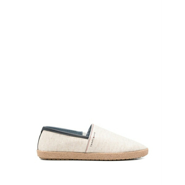 トミー ヒルフィガー メンズ サンダル シューズ Logo-detail espadrilles Neutrals