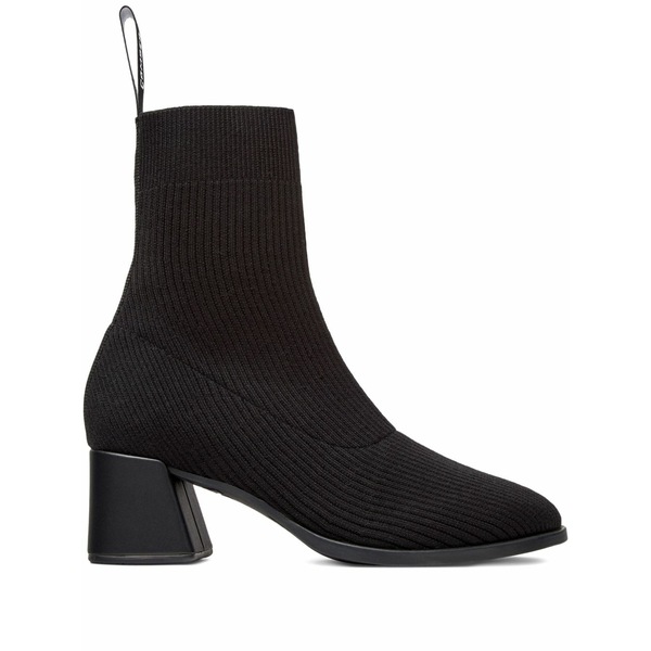 カンペール レディース ブーツ シューズ 65粍 kora knitted block-heel boots Black