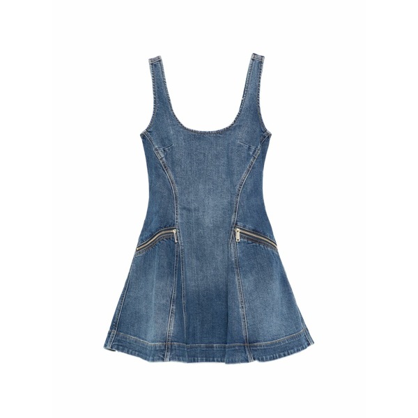 セルフ・ポートレイト レディース 衣装 トップス Ruffled mini dress Blue