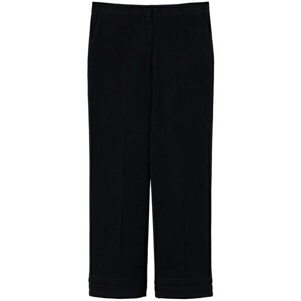 ツインセット レディース カジュアルパンツ ボトムス Embroidered straight-leg trousers Blue