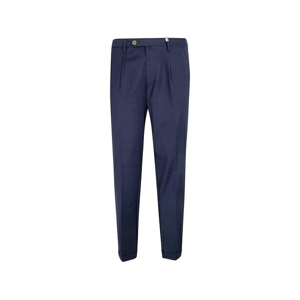ミース メンズ カジュアルパンツ ボトムス Pleated wool trousers Blue｜asty 45,370円