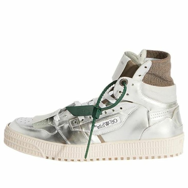 Off-White 象牙色 メンズ スニーカー  【Off-White 3.0 Off-Court High \u0027Silver Brown Green\u0027 OMIA065F23LEA0047272】  大きさ US_7(25.0糎)