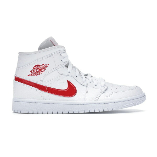Jordan ジョーダン レディース スニーカー 【Jordan 1 Mid White University Red (Women's)】 サイズ US_W_11.5 White/University Red|asty