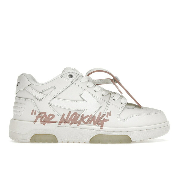 OFF-WHITE 象牙色 レディース スニーカー  【Off-White Out Of Office \u0027\u0027For Walking\u0027\u0027 White Pink (Women\u0027s)】  大きさ US_9(26.0珊) White/Pink