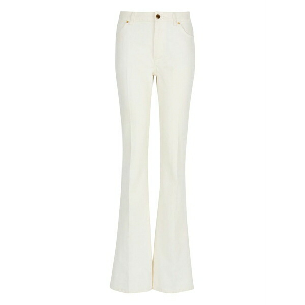 バルマン レディース デニムパンツ ボトムス Flared-leg jeans White|asty