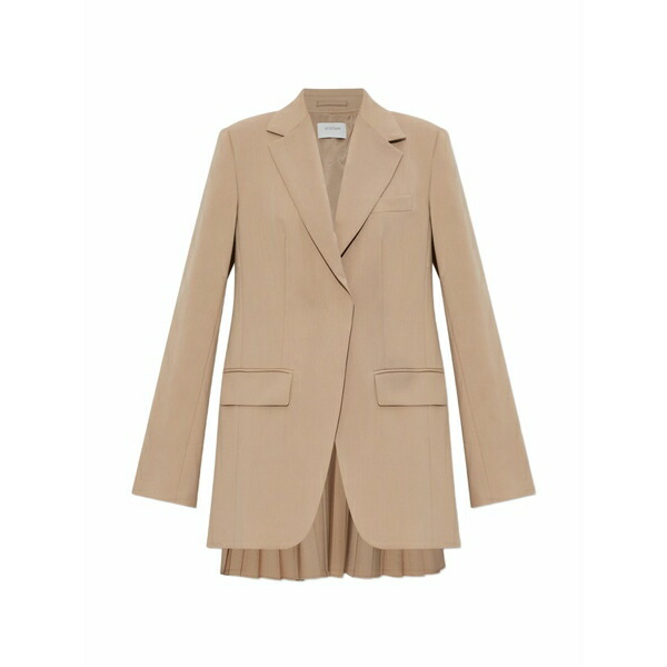 運動競技マックス レディース 上衣＆上衣 アウター Mela pleated-detail blazer Neutrals