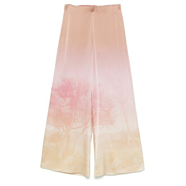 ピエール＝ルイ・マシア レディース カジュアルパンツ ボトムス Illustration-print trousers Pink｜asty