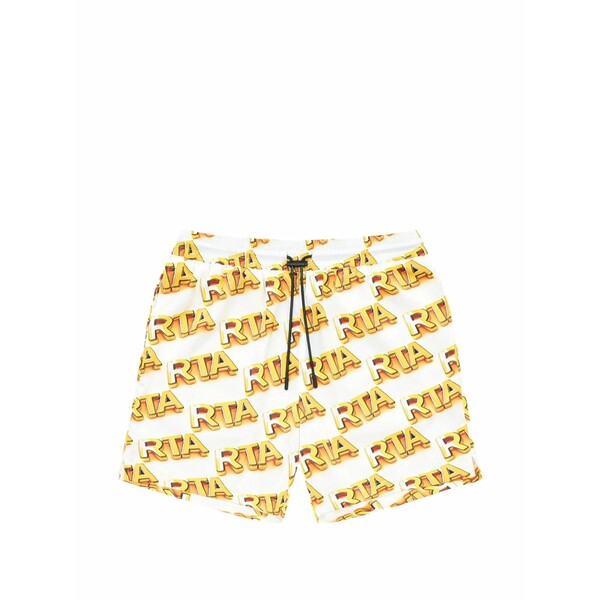 アールティーエー メンズ 心地よいズボン下 ボトムス Clyde logo-print mini shorts White