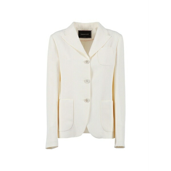 ファビアナ フィリッピ レディース 上衣＆上衣 アウター Lapel pocket jacket Neutrals
