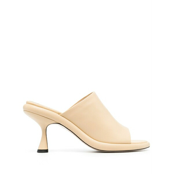 ワンドラー レディース サンダル シューズ 80粍 leather slip-on sandals Yellow